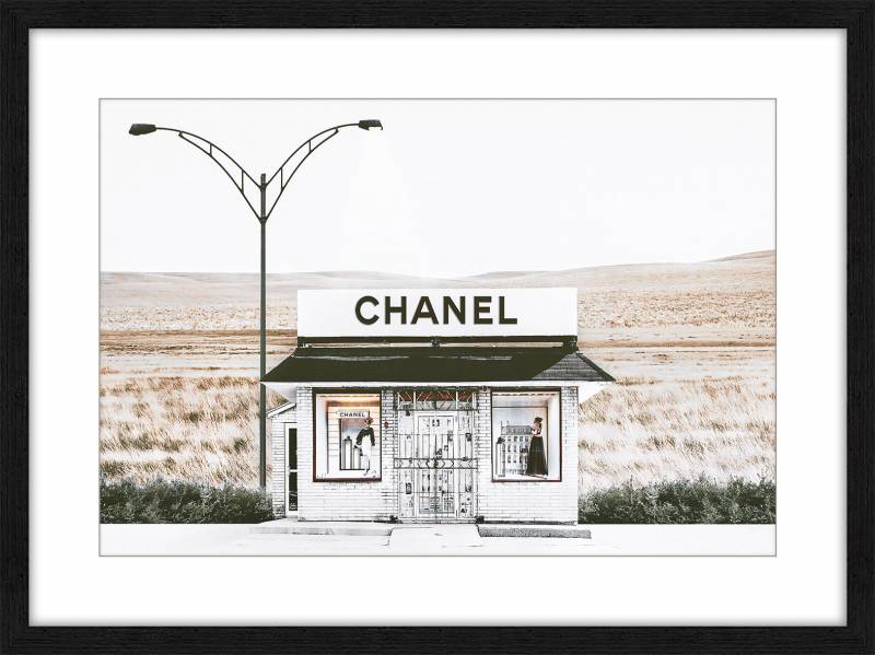 Desert Framed Glass Art