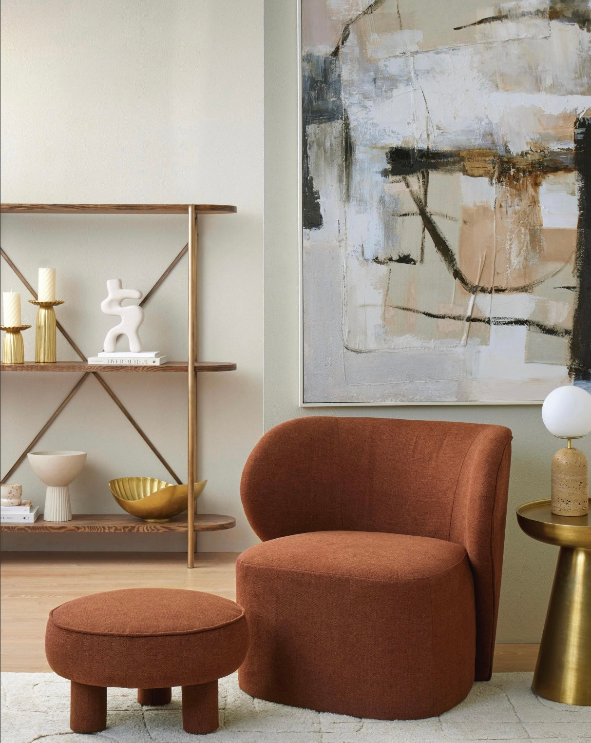 Angie Curved Shelf