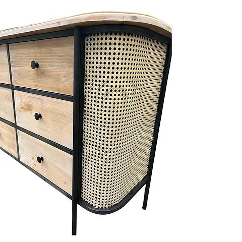 Gabrielle 6 Drawers Console