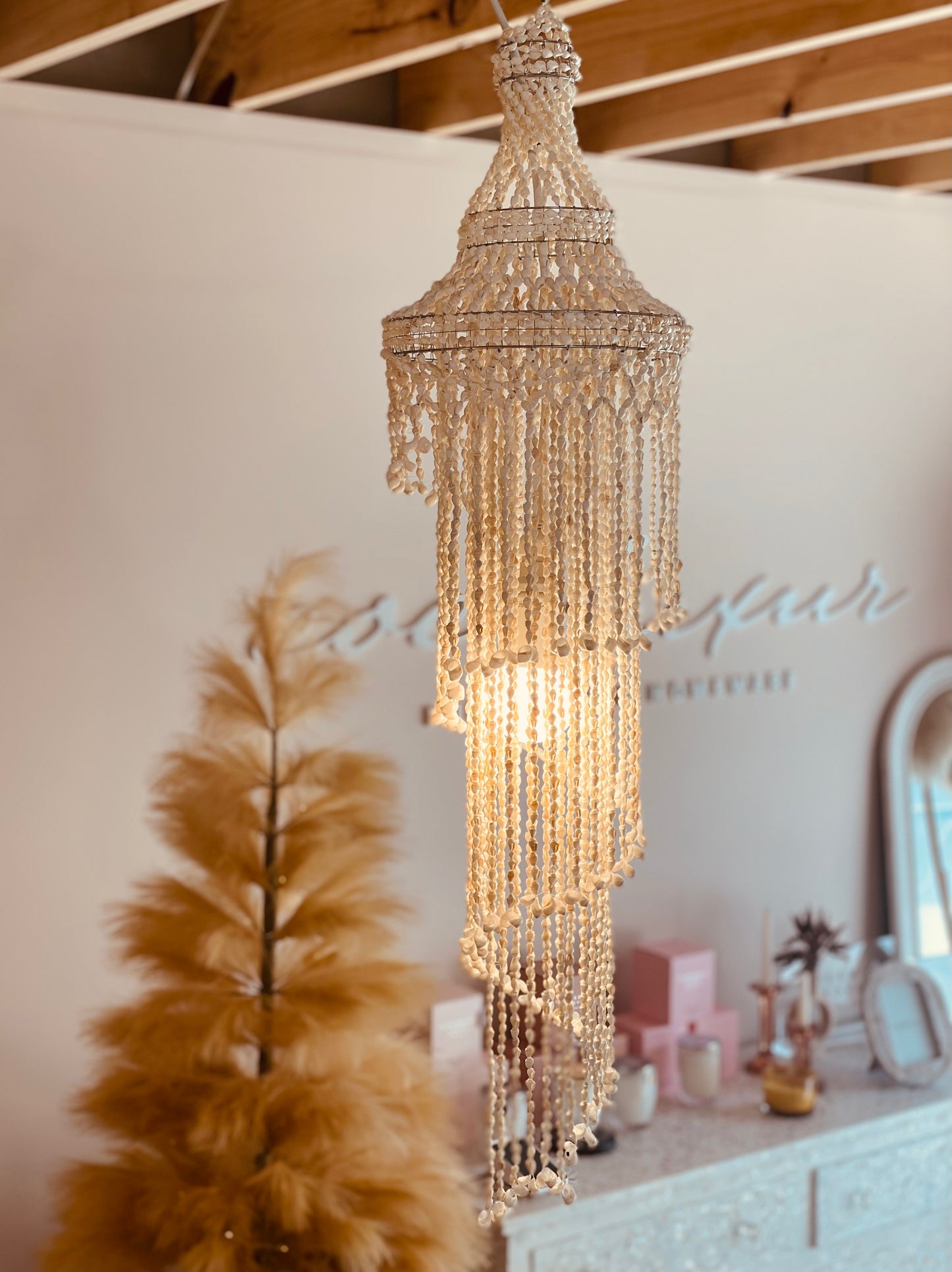 Balm Shell Chandelier Shade