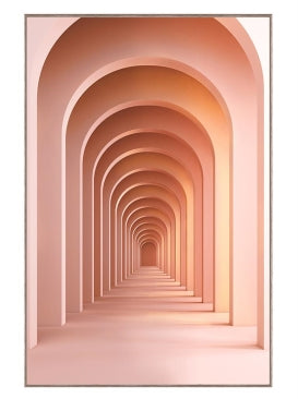 Peachy Arch Glass Art