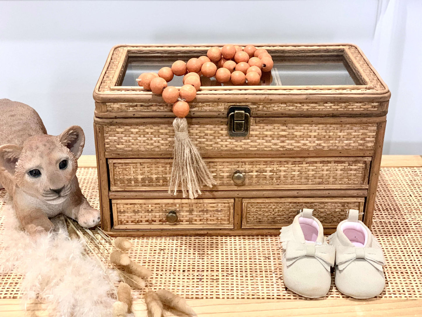 Keepsake Rattan Box