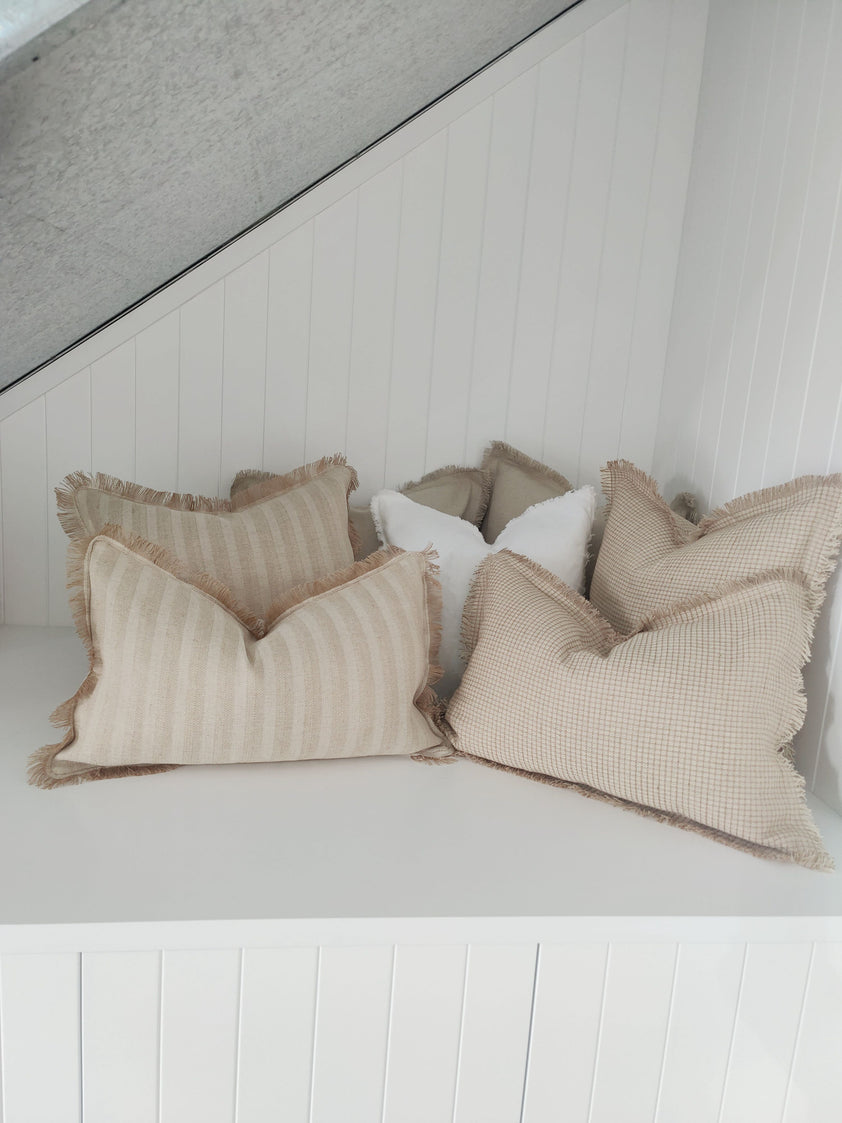 Neutral Stripe Cushion