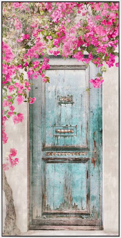 Bougainvillea Framed Canvas Art