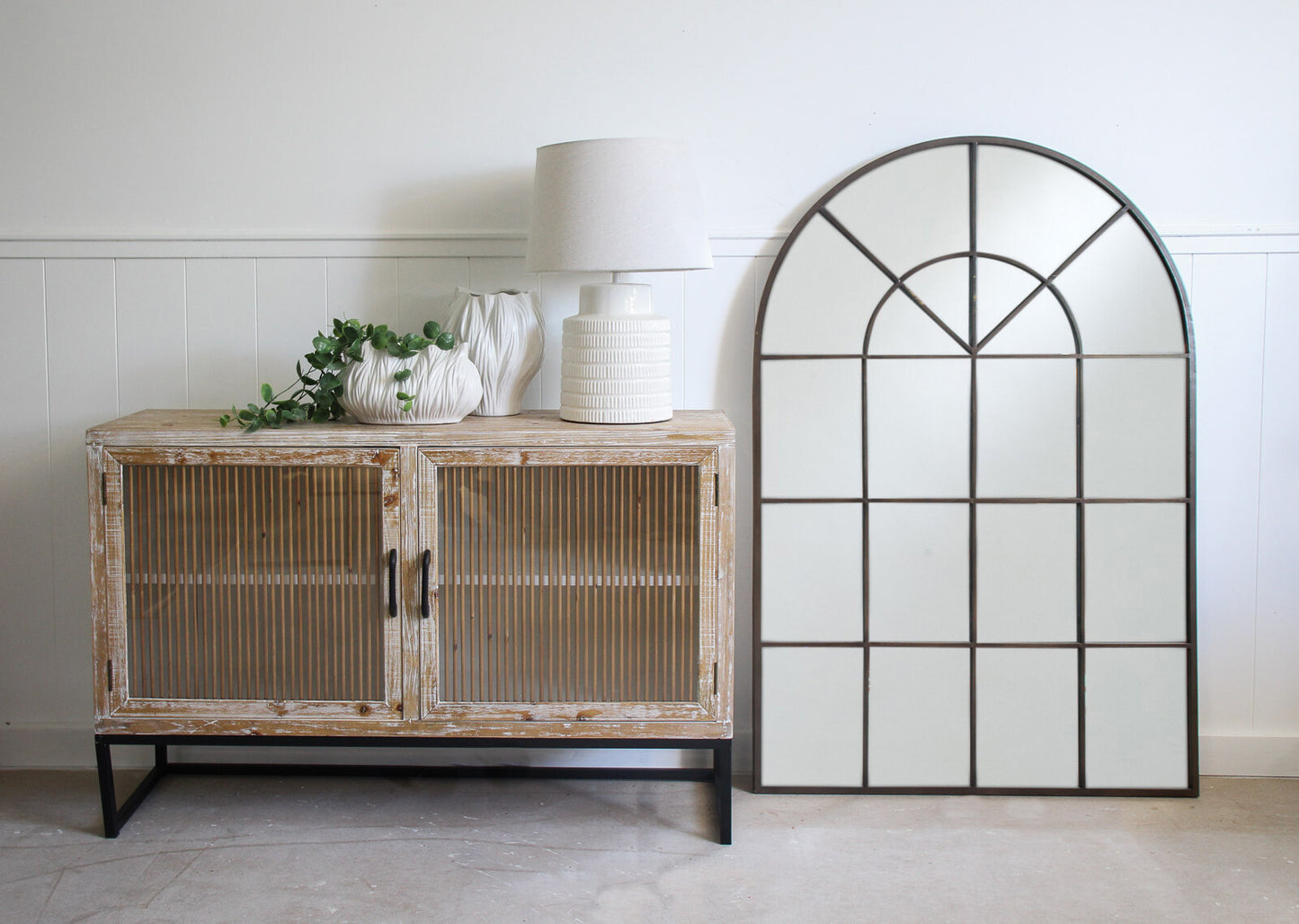 Ebony Arch Mirror
