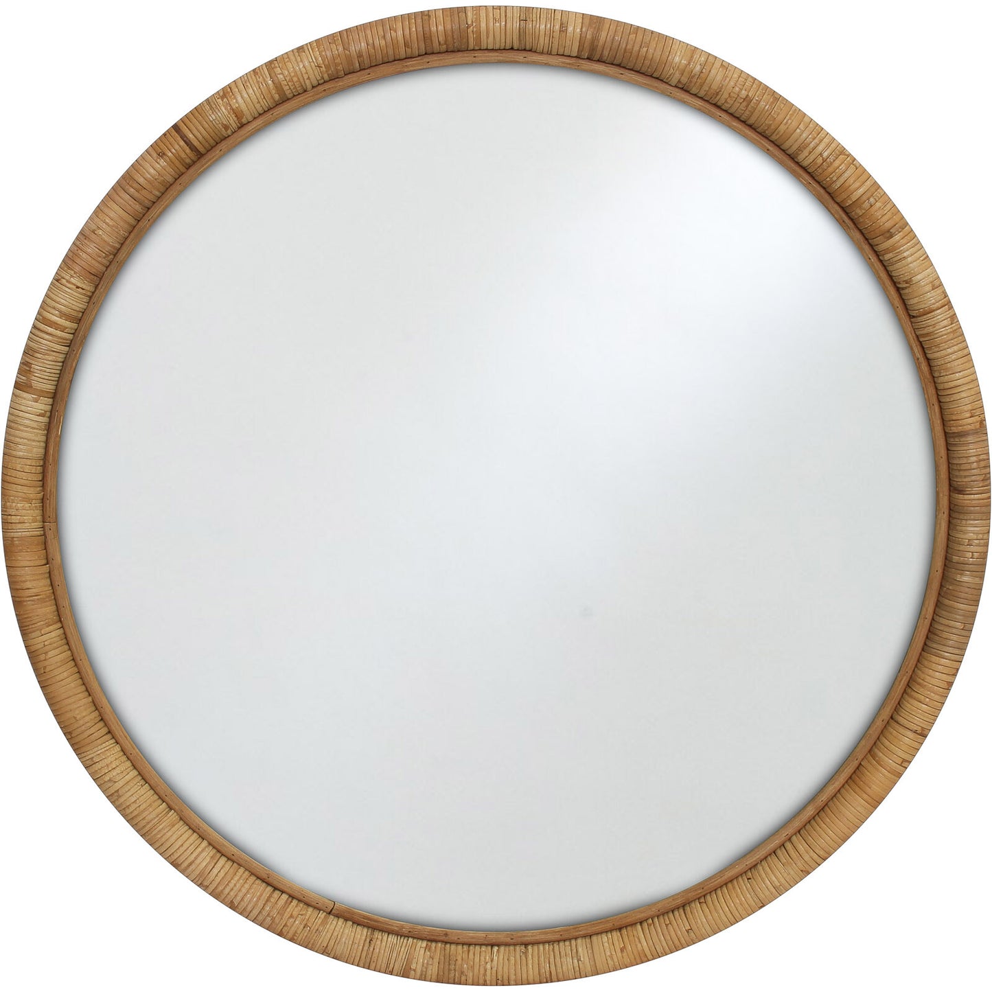 Maya Round Rattan Mirror