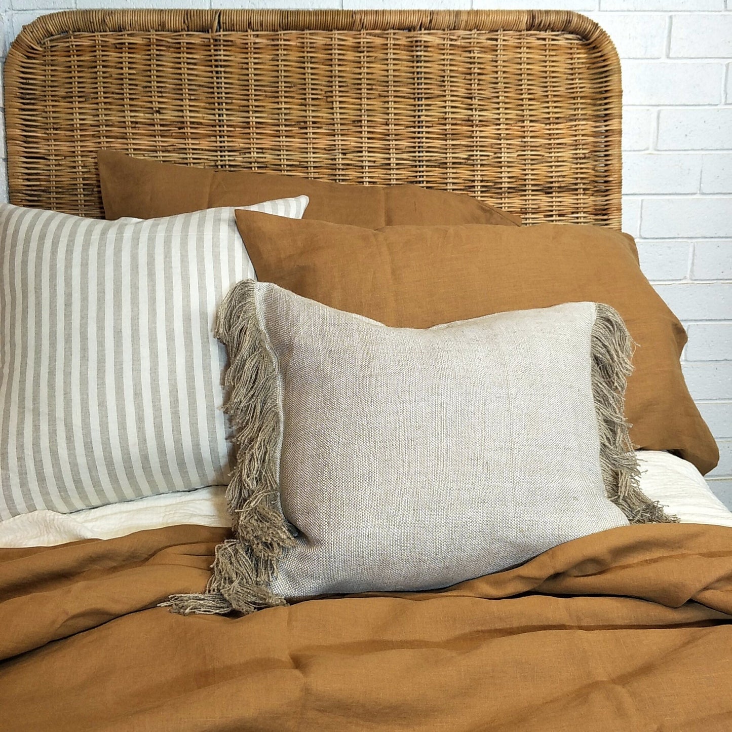French Linen Duvet Set - Ribbon