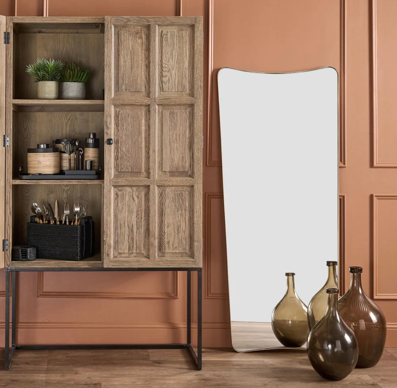 Sienna Oak Cabinet