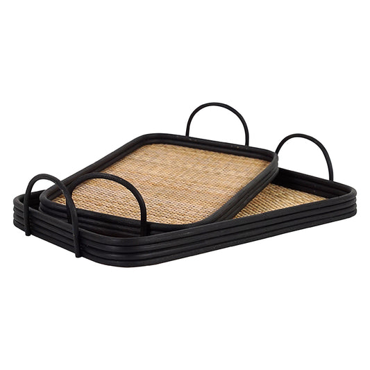 Nada Rattan Trays - Set of 2