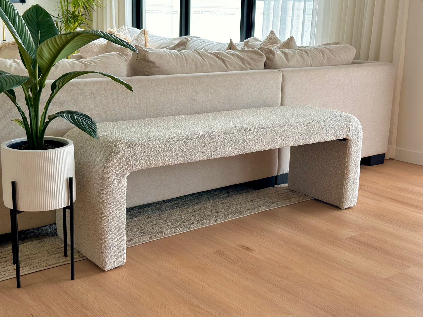 Milo Boucle Bench Seat