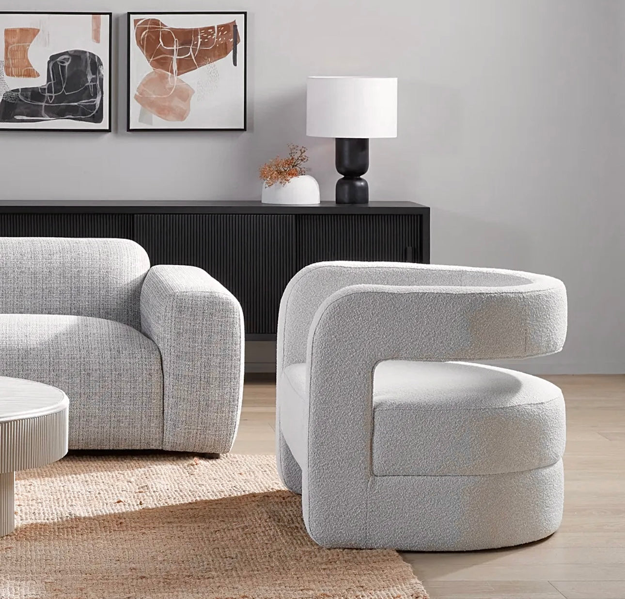 Cloe Boucle Armchair