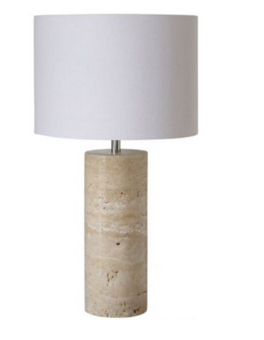 Travertine Table Lamp