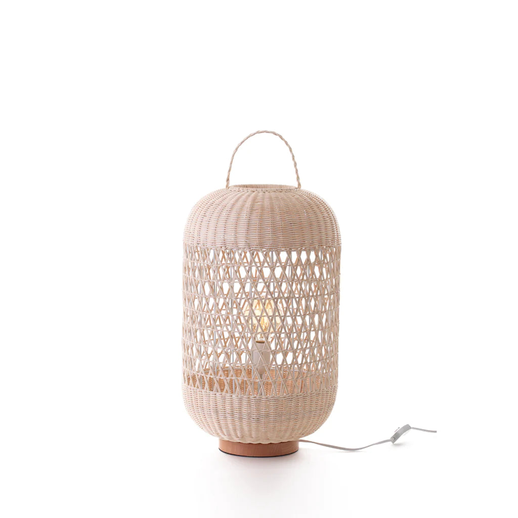 Koa Rattan Lamp