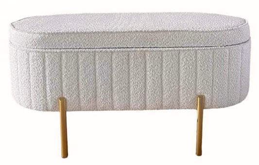 Mimi Boucle Storage bench