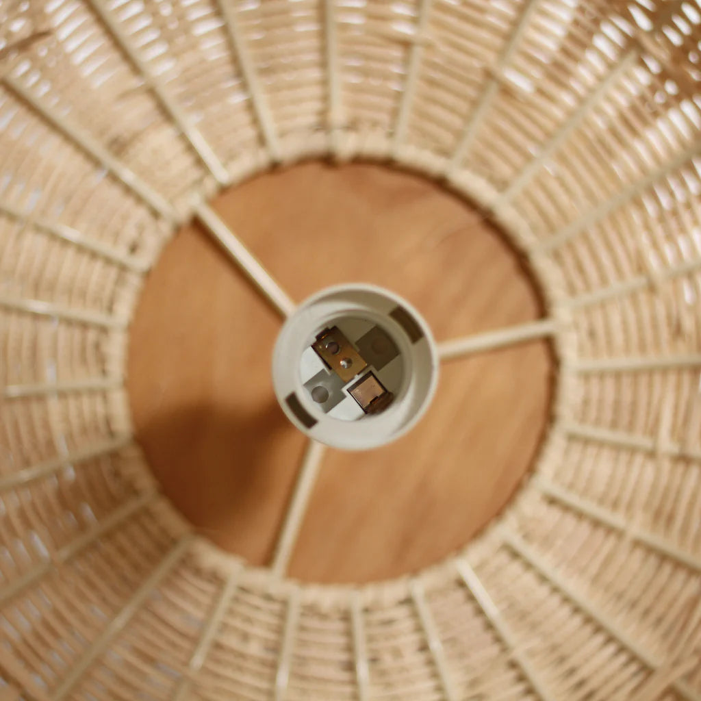 Koa Rattan Lamp