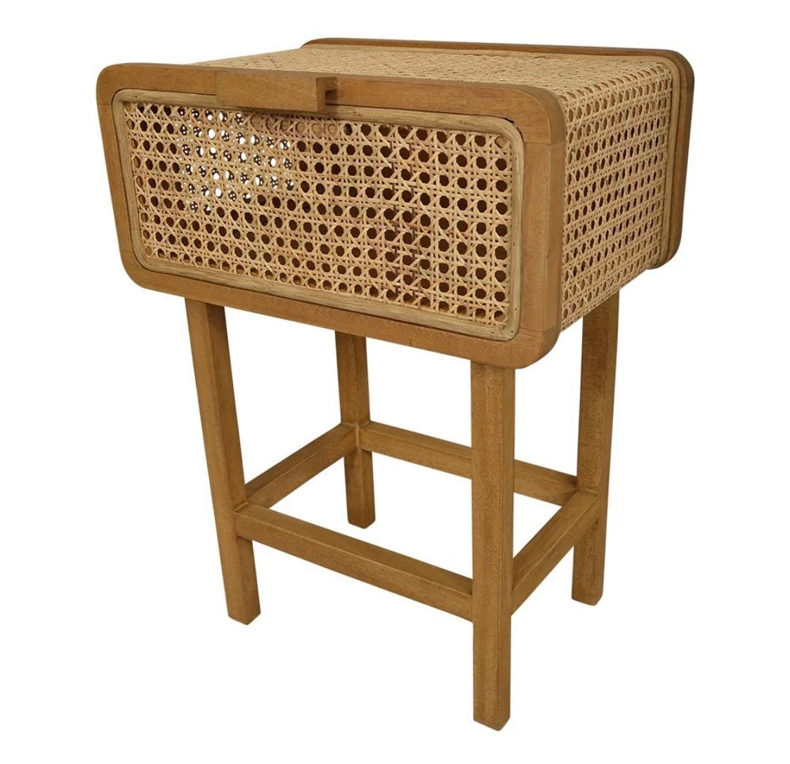 Aero Rattan Bedside Table