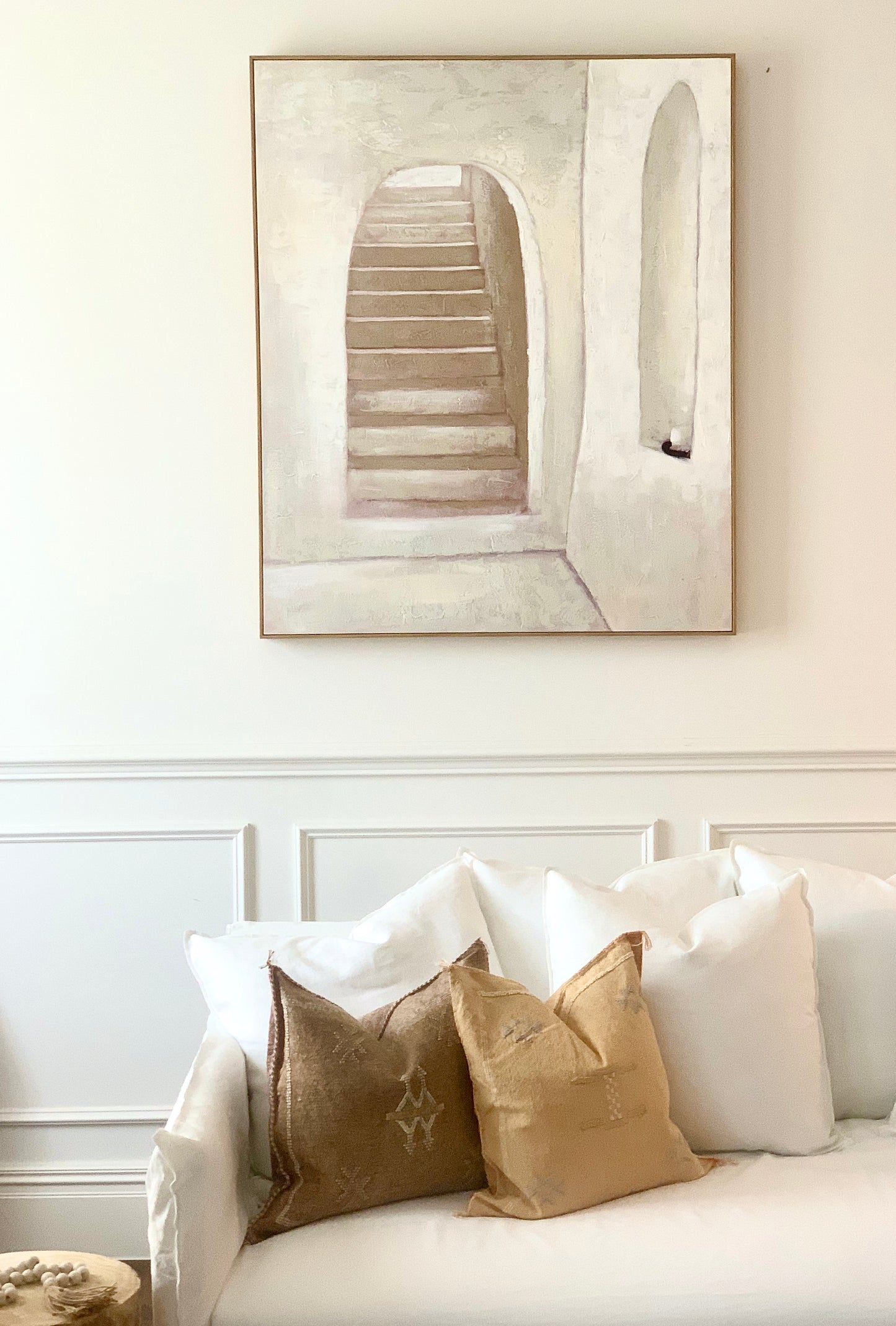 Clay Arch Stairs Oil Painting Canvas