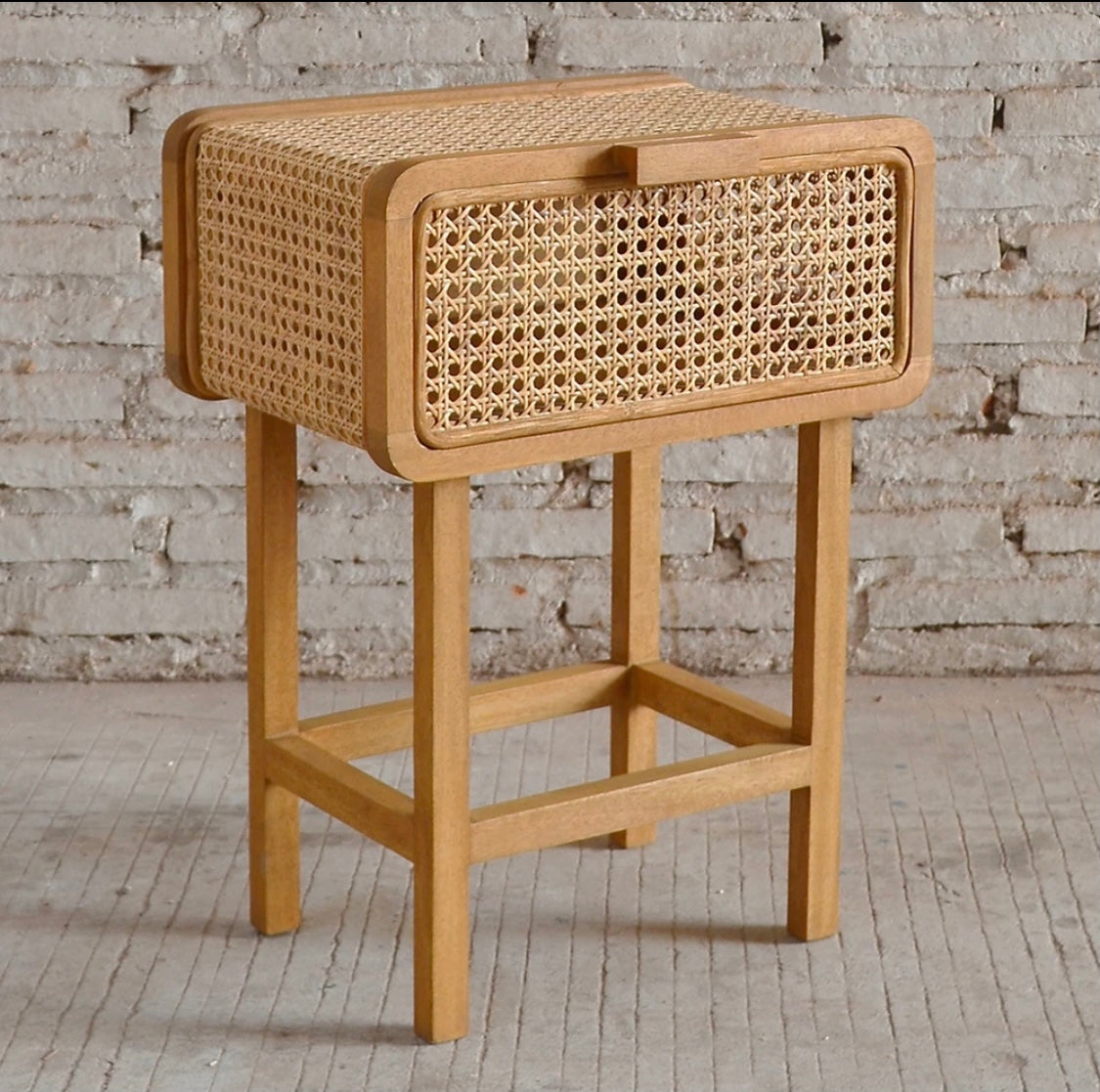 Aero Rattan Bedside Table