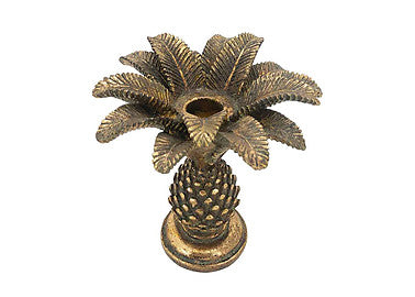 Golden Palm Candle Holder