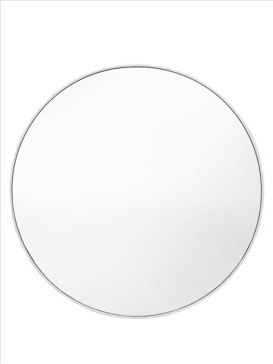Ascada White Round Mirror