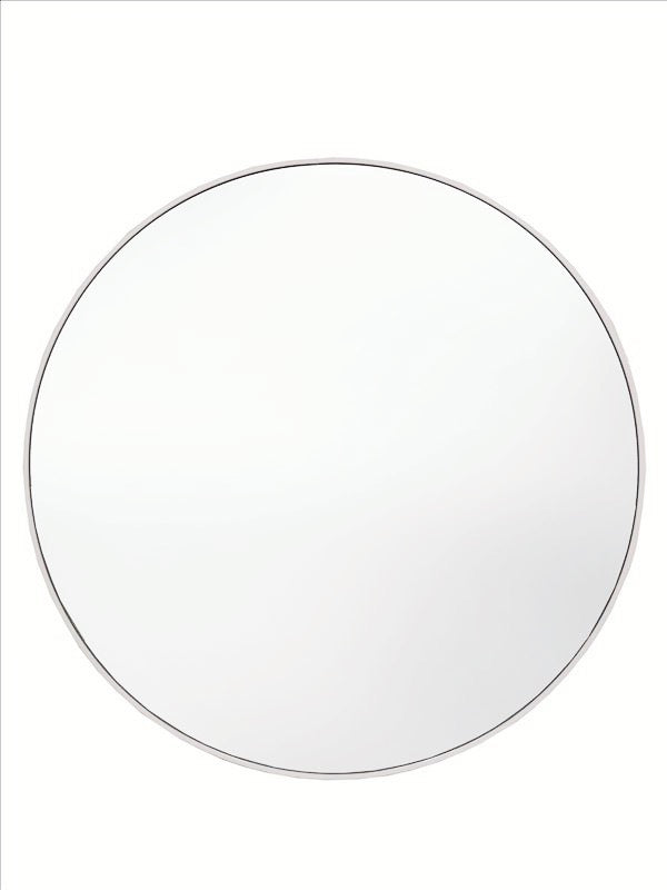 Ascada White Round Mirror