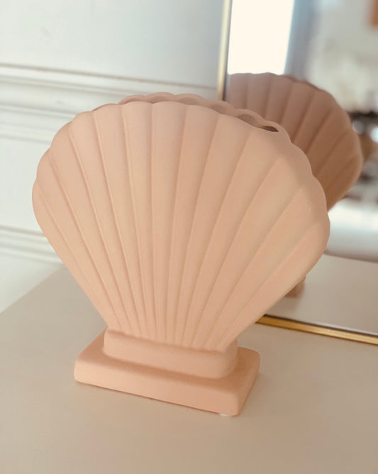 Dusty Pink Shell Vase