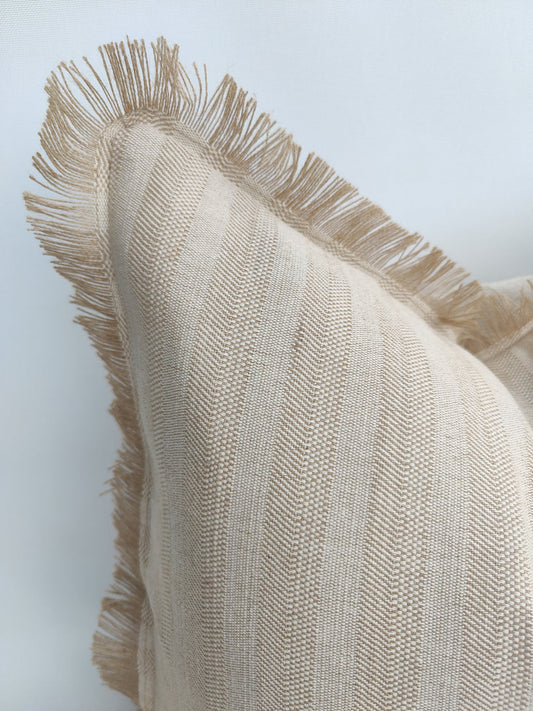Neutral Stripe Cushion