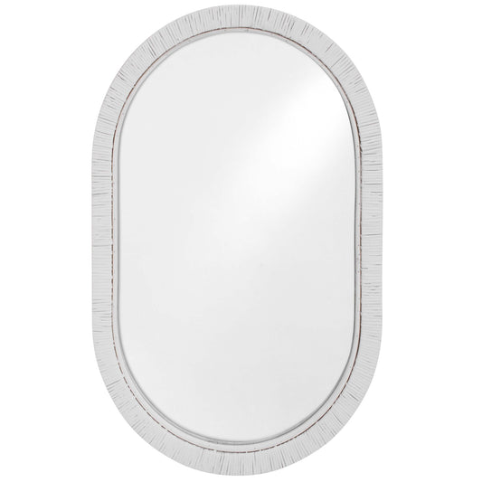 Oblong Rattan Mirror