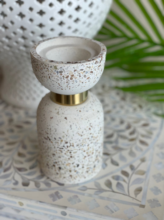 Raz Terrazzo Candle Holder