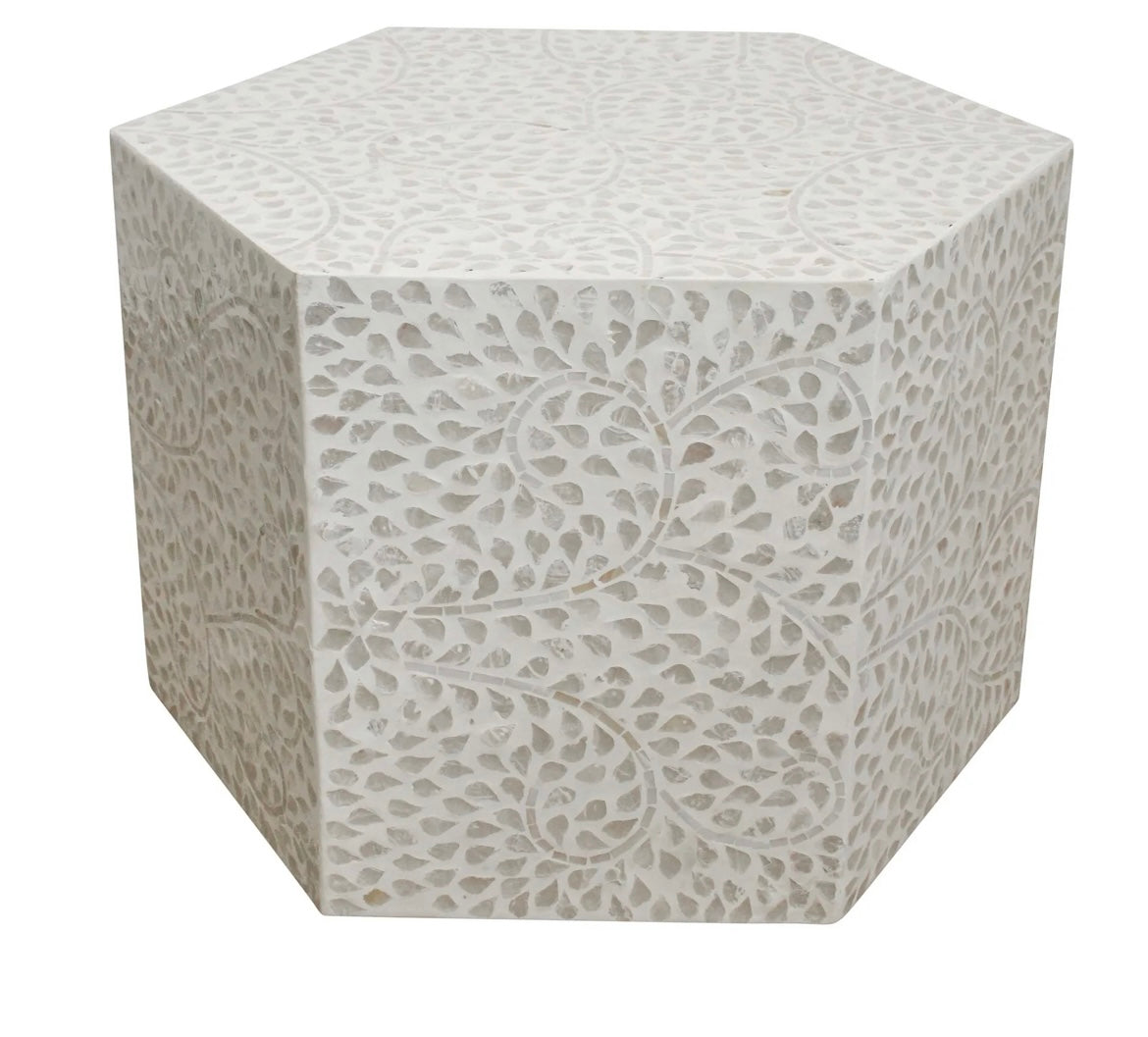 Hex Capiz Coffee table