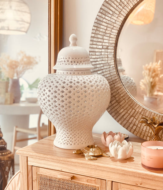 Hamptons Trellis Temple Jar