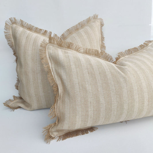 Neutral Stripe Cushion